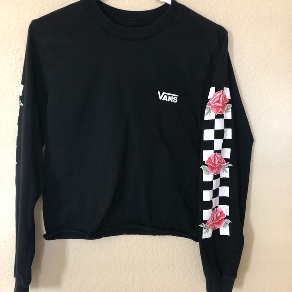vans floral long sleeve